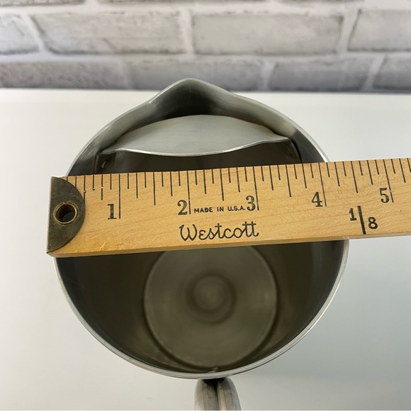 Vintage BW Buenilum Aluminum Pitcher w/ Ice Catching Lip Braided Handle - Picture 13 of 13